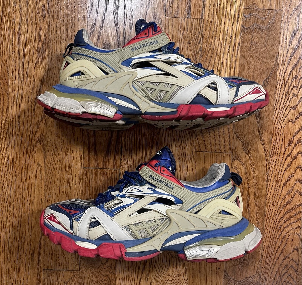 Balenciaga Track.2 Beige Blue Red (Women