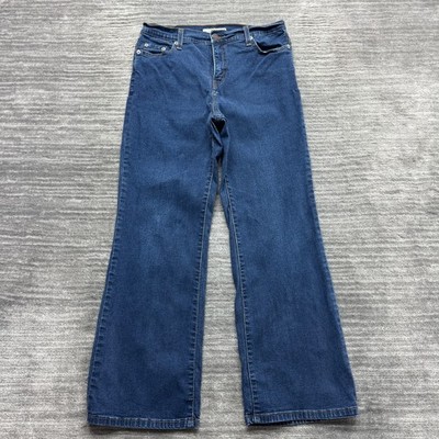 Levis 512 Jeans Size 12P Womens Perfectly Slimming Boot Cut Stretch Blue Denim