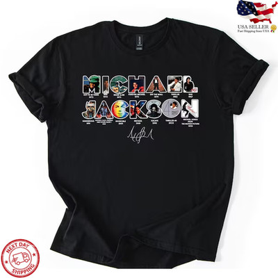 Michael Jackson Album Cover Shirt King Of Pop Retro Graphic Tee
