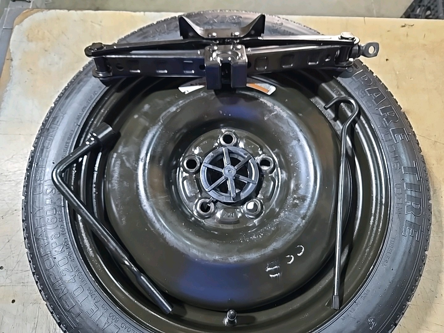 SPARE TIRE KIT 16" FITS 2021 2022 2023 2024 2025 NISSAN KICKS  JACK 5 LUGS ONLY