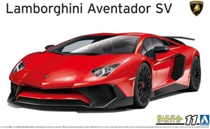 AOSHIMA La Supercar n°11 2015 Lamborghini Aventador SV 1/24 Kit de modèle en plastique