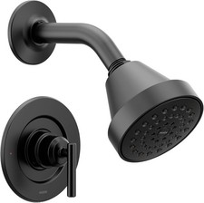 Moen Gibson Matte Black Eco-Performance Modern Shower Trim Featuring