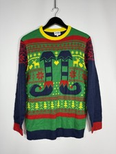 CHRISTMAS Jumper - Large - Green - Great Condition -Men  s