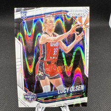 Panini 2025 Prizm WNBA Lucy Olsen Washington Mystics Rookie Card #104