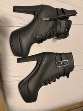 women s black boot heels size 10 us womens