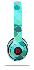 Skin Wrap for Beats Solo Wireless 2 3 4 Scales Blue Green SKIN ONLY