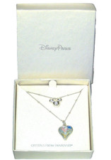 Heart MICKEY MOUSE Disney Parks Double Necklace Made with Crystal from Swarovski