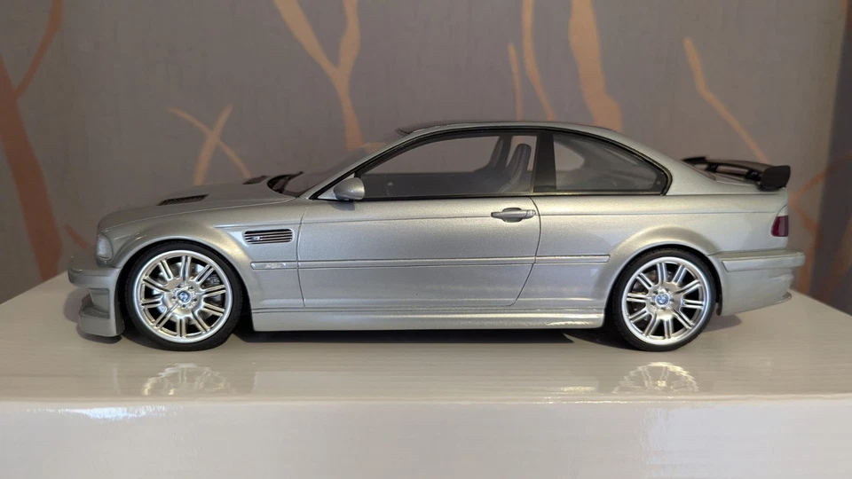 1/18 Otto BMW M3 E46 GTR Street (OT1128) Titan Silver Metallic Ottomobile - Image 2 of 4