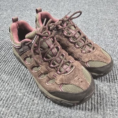 Merrell Ridgepass Shoes Womens Size 10 Espresso Blush Trail Hiking Suede J24163