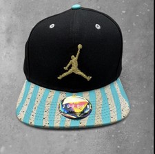 Gorra Air Jordan 10 Hombres Negra Dama Liberty Rayas Jumpman Gorra Trasera a Presión