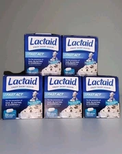 (5) Lactaid Fast Act Lactose Intolerance Relief Caplets, 32/32/32/12/12 Ct -2027
