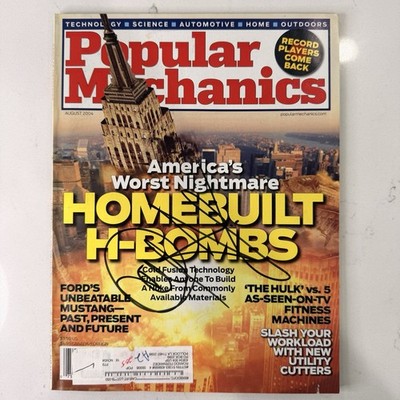 Popular Mechanics August 2004 Homebuilt H-Bombs