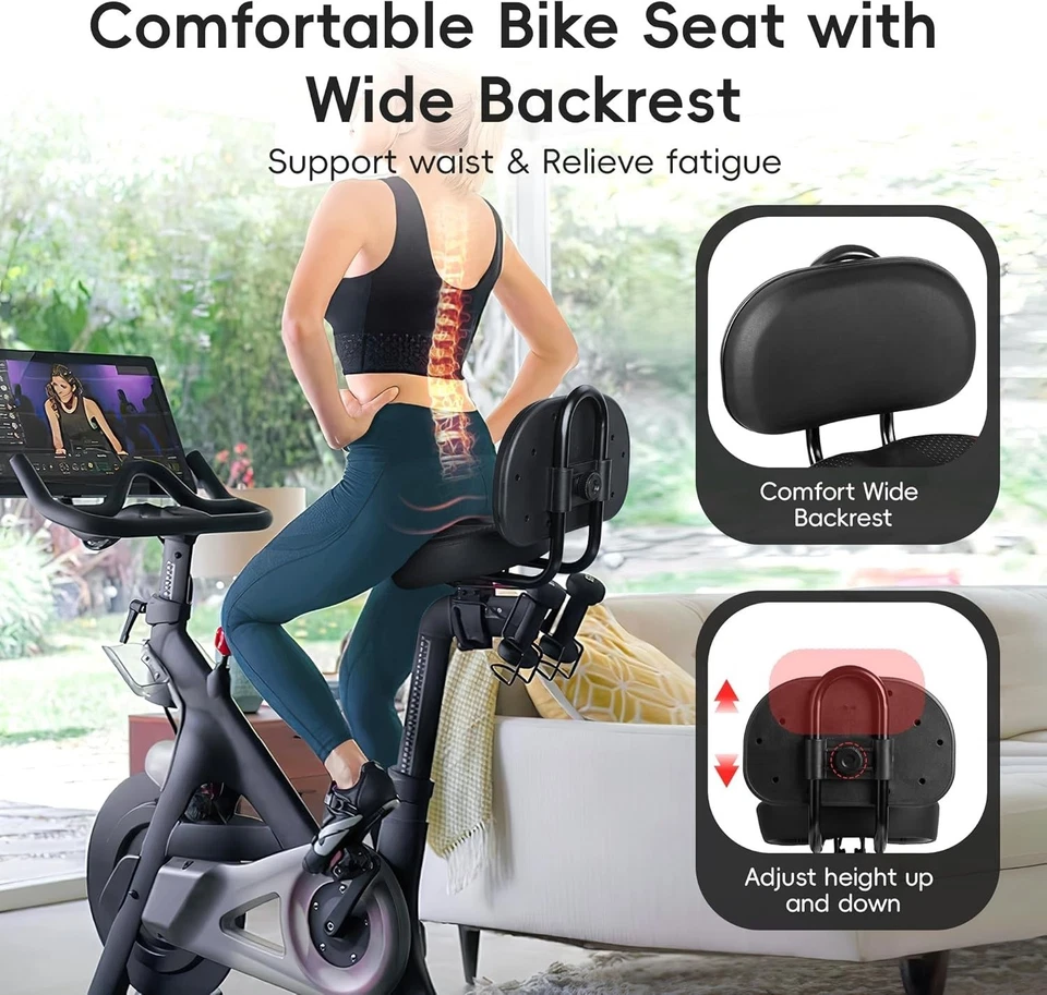 Sillín extragrande para bicicleta Peloton y Bike+, compatível com Peloton NOVO EUA - Imagem 3 de 4