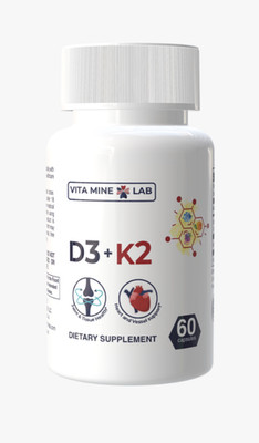Vitamin D3 + K2 - High Potency Vitamin D3 and Vitamin K2 (MK-7)