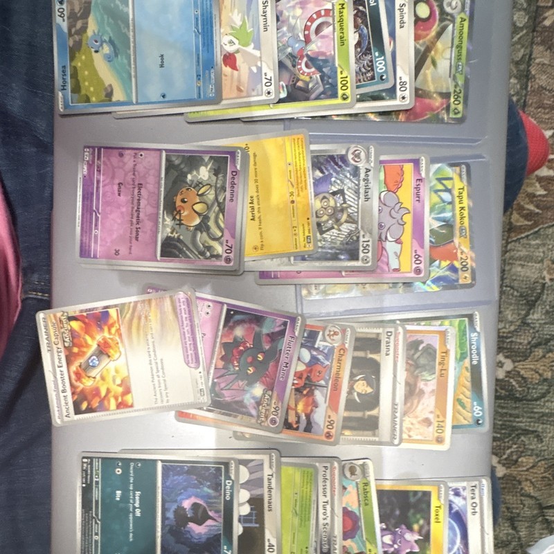 Pokemon TCG Paradox Rift 26-Card Lot Holo/Foil Tapu Koko ex Amoonguss ex