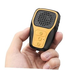 Wearable Bluetooth Speaker, IP67 Waterproof Clip Yellow with Voice Assistant