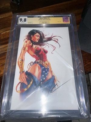 White Widow #4 Wonder Woman Amazon Princess Sketch JSA Jamie Tyndall CGC 9.8SS