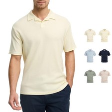 Indicode Polo Uomo INBimmer-Shirt Uomo Estiva Waffle-Jersey Polo
