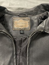 Vintage Arizona Jean Co 100 genuine leather jacket Men s Size L New No Tags