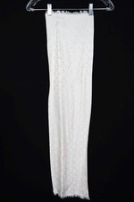 Rare Long Vintage 1940's Deco Silk Satin Scarf 39" X 9 1/2"
