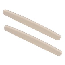 2 St&uuml;ck Beige Kunststoff-Stegsattel F&uuml;r Folk-Akustikgitarren-Parts