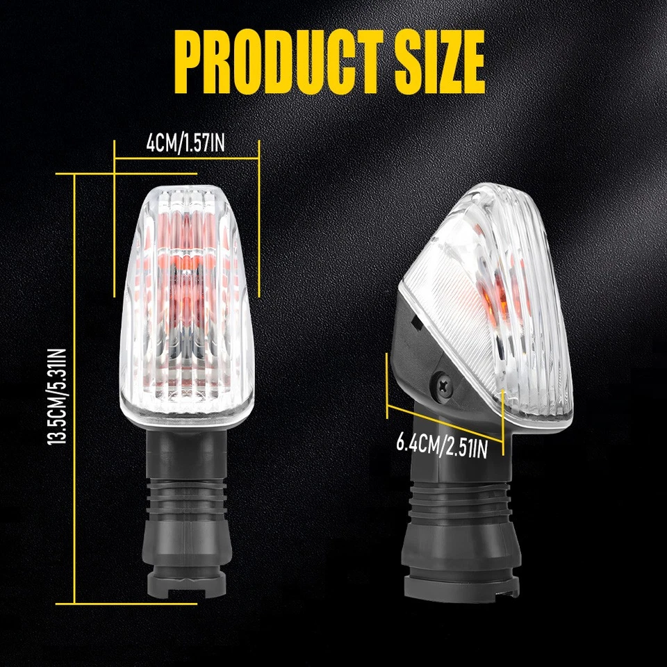 4x Motorcycle Turn Signals Light Blinker Indicator For KAWASAKI NINJA Z750S KLE - Image 2 of 4