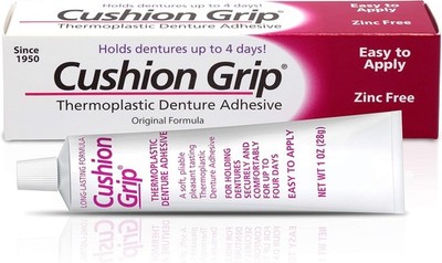 Cushion Grip Prothesenkleber Thermoplast hält fest Einzelapplikation