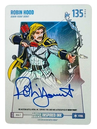 2025 Bo Jackson Battle Arena Robin Hood Robin Yount Auto Inspired Ink 135 Steel