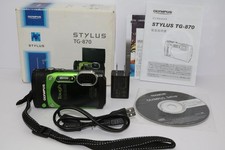   Near Mint  Olympus TG-870 Tough Waterproof Compact Digital Camera Green