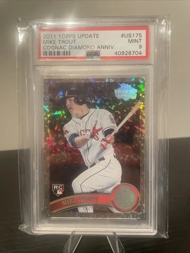 2011 Topps Update Mike Trout Cognac Diamond Anniversary PSA9 #US175 Angels