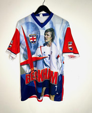 Vintage AOP David Beckham England Bootleg Jersey X-Large rare football soccer