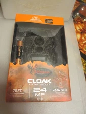 Game Trail Camera 24MP 75ft CLOAK LIGHTSOUT w/ DURACELL Batteries NEW SEALED BOX