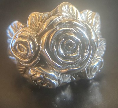 Sarda, Bali Handmade,Beautiful,Feminine,  Roses from God  Sterling, Ring- 5 Szs
