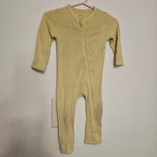 Kyte Baby 3-6m Yellow One Piece Zip Up Pajamas Yellow Preowned