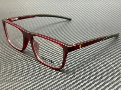 Ferrari FZ8001U 508 Matte Red 56mm Men s Eyeglass Frames Authentic Lightweight