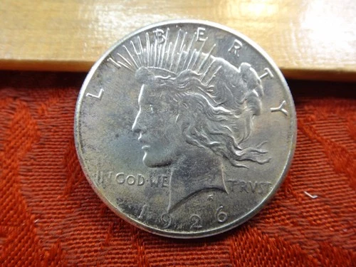 1926 United States Silver Peace Dollar $1 - No Reserve - Free S&H USA