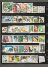 MONGOLIA...Sc #1356/1899...Used (CTO)...1984/90...40 Different...Nice Topicals