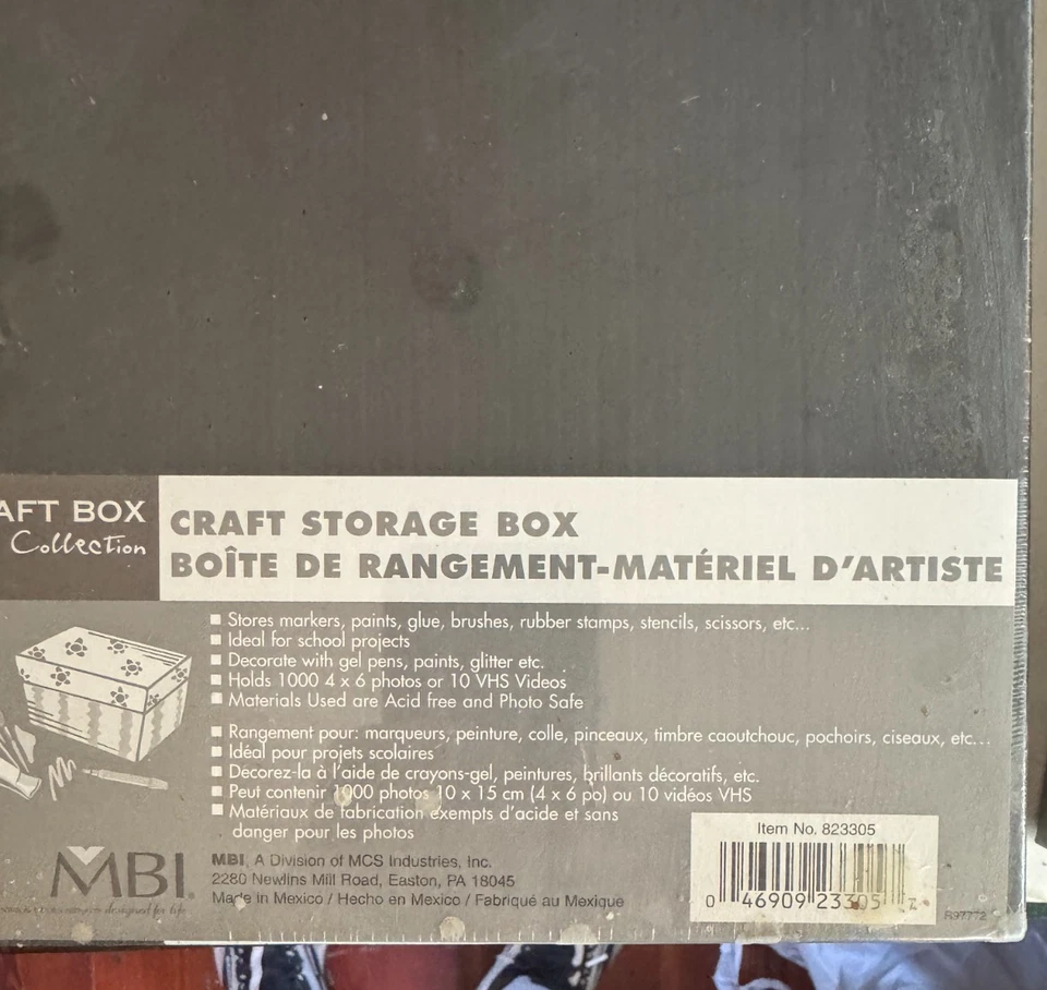 Lote de 3 cajas de almacenamiento artesanal MBI - negras - nuevas selladas - ¡ENVÍO GRATUITO! Foto 2 de 4