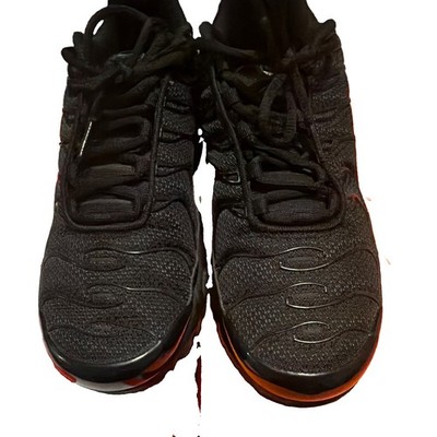 Nike Air Max Plus TN Men s Low Top Triple Black Sneakers 604133-050 2017