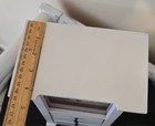 White Vintage-Style Desk/Vanity Clock with Drawers — photo 5
