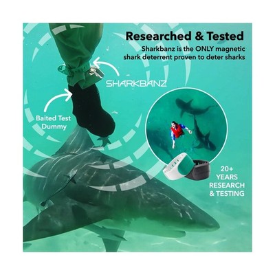 Sharkbanz 2 Magnetic Shark Repellent Bracelet Surf Christmas Gift