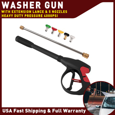 #ad Pressure Washer Spray Gun 4000PSI 19 Inch Wand 5 Color NozzlesFor Simpson Excell $29.99
