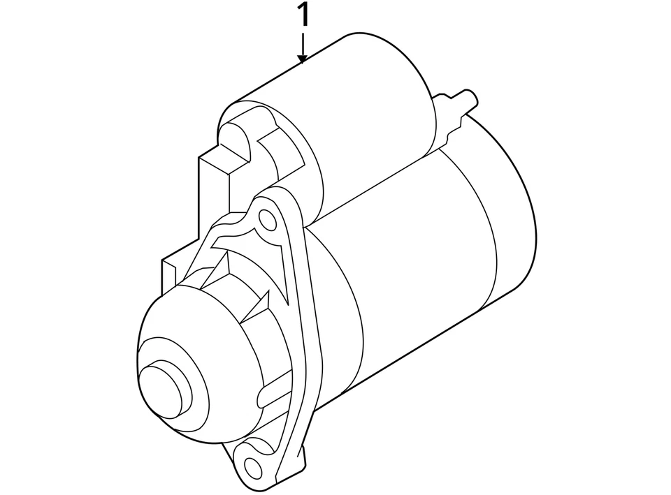 Motor de arranque SCION XD 2009 1,6 kW usado 142 k millas OEM 2810037041 Foto 4 de 4
