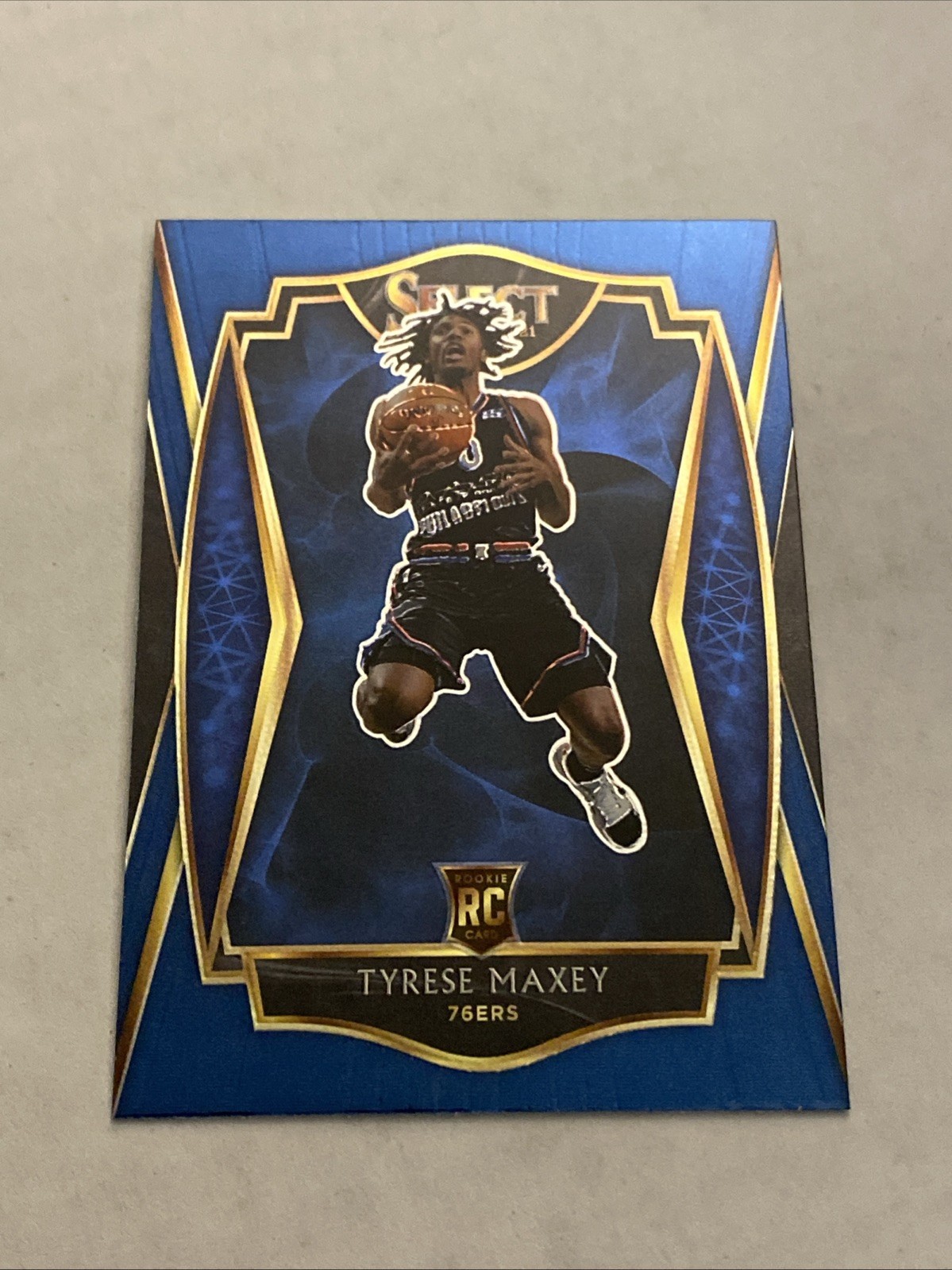 2020-21 Panini Select Tyrese Maxey Premier Level RC #174 76ERS