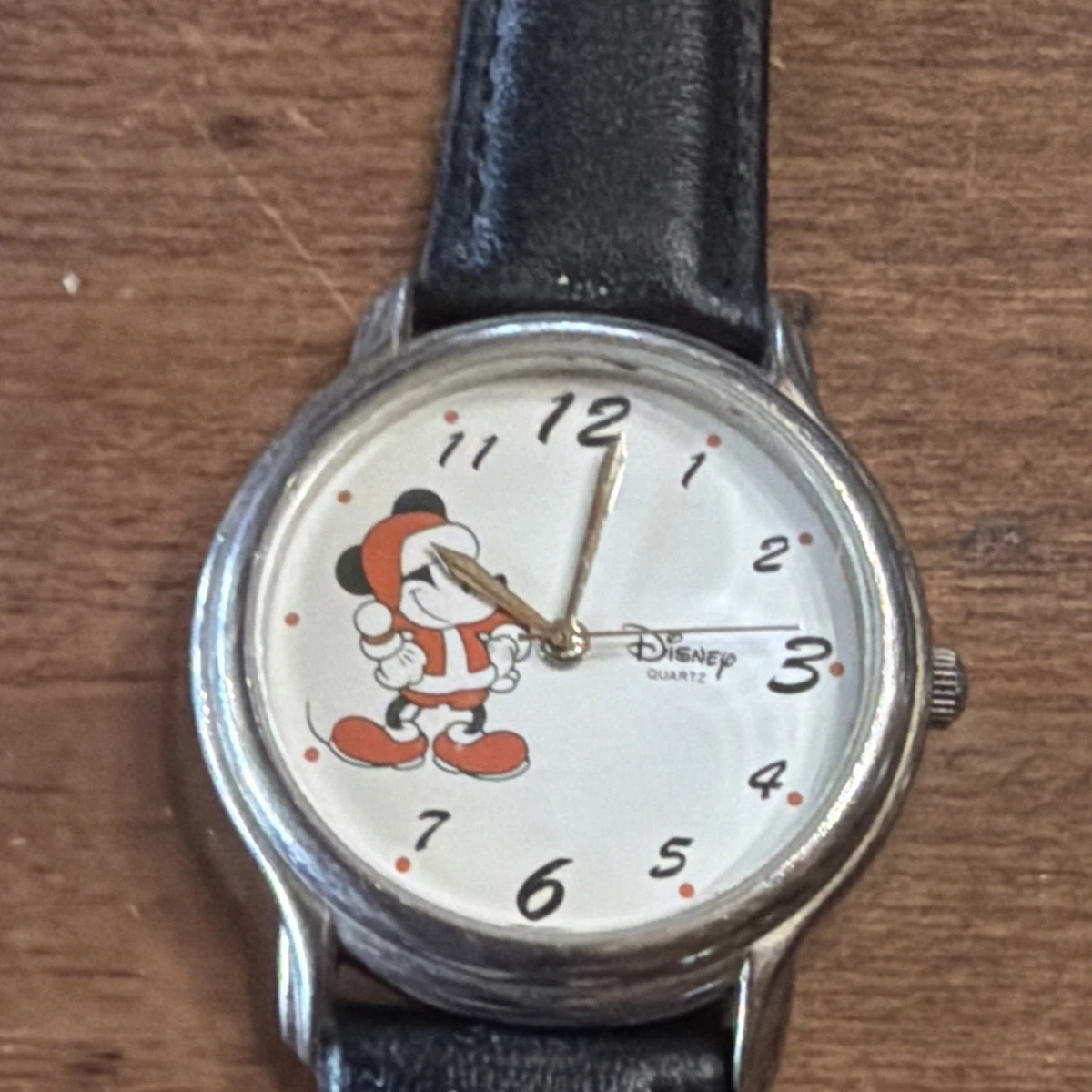 Disney Special Edition Mickey Christmas Leather Vintage 90’s Collectible Watch! s-l1200.jpg main image 2