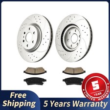 2x Front brake rotors 4x Front brake pads Fro...