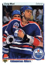 Craig Muni 1990-91 Upper Deck #21 Edmonton Oilers Hockey