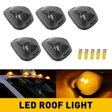 5x Smoke LED Amber Cab Len Roof Light Marker Fit For Ford F-250 F-350 Super Duty