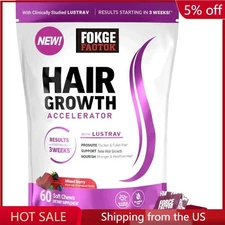 Hair Growth Accelerator Soft Chews, Hair Growth Vitamins for Women and Men