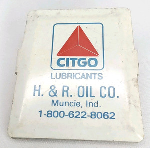 Vintage 1970s Petroleum Advertising Clip Citgo Lubricants H & R Oil Co Muncie IN